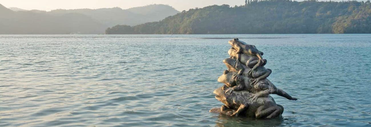 日月潭一日遊景點推薦8：水蛙頭步道（九蛙疊像）